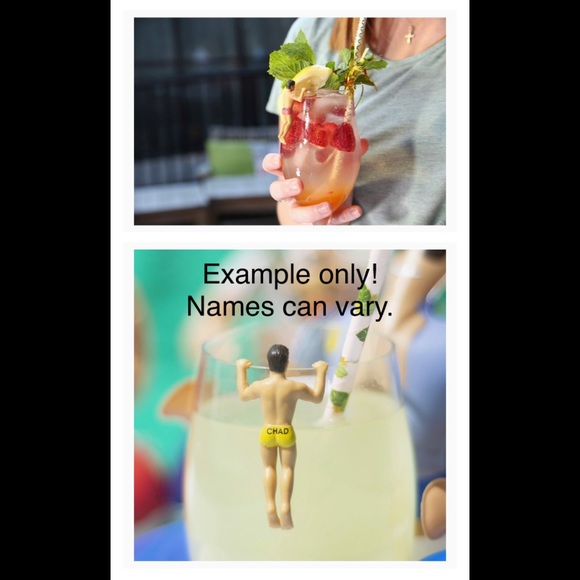 FREE w/ANY $50 PURCHASE Drinking Buddies Reuseable Glass Drink Markers SpeedoMen - Picture 2 of 7